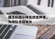 今年会app下载-国王队核心球员状态神勇，为球队夺冠加分